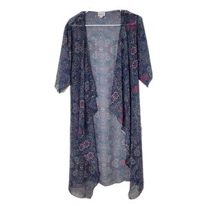 LuLaRoe Women's Shirley Kimono Sheer‎ Cover Up size Small